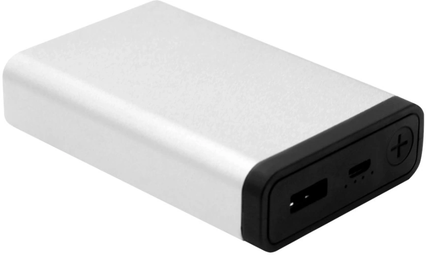 Внешний аккумулятор MeToo  10000 mAh, металлический - Серебро DD фото 4