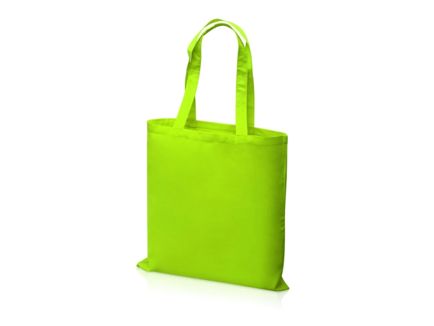 Сумка для шопинга Carryme 120, хлопковая, 120 г/м2, зеленое яблоко фото 2
