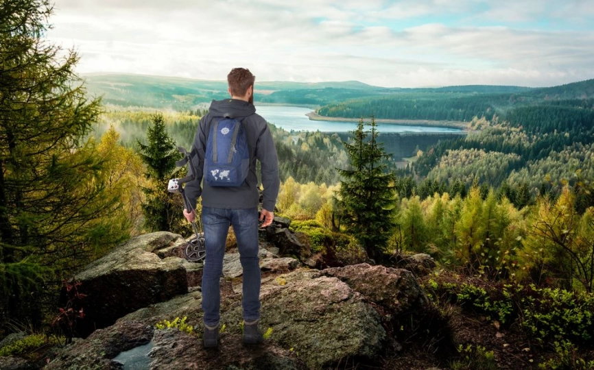 Складной рюкзак Bagpack, синий фото 5