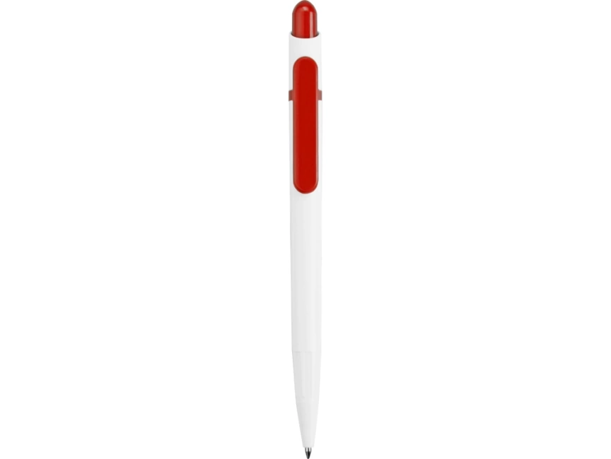 Ручка шариковая Этюд, белая с красным фото 2