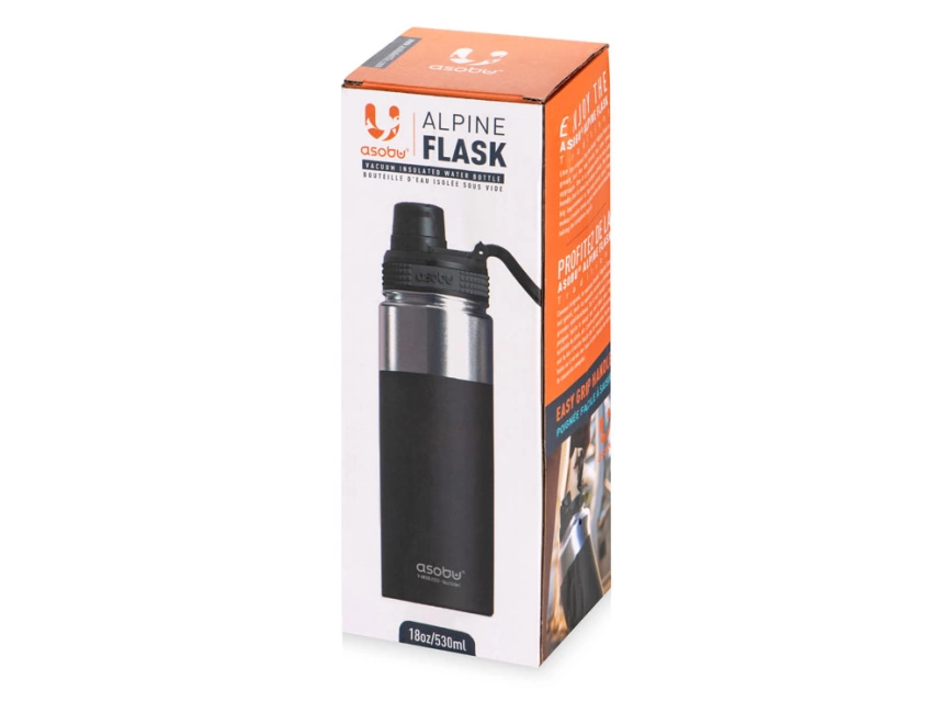 Термос Alpine flask, 530 мл, черный фото 11
