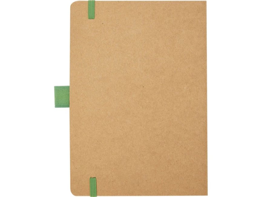 Блокнот Berk формата из переработанной бумаги, зеленый фото 3