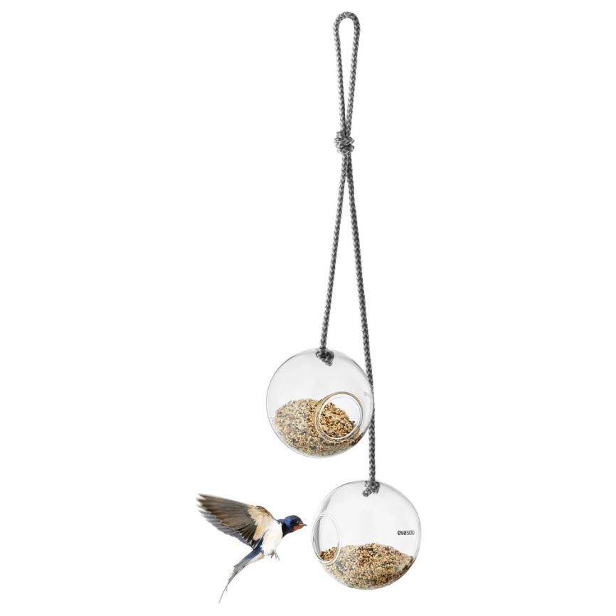 Набор подвесных кормушек для птиц Glass Bird Feeders фото 2