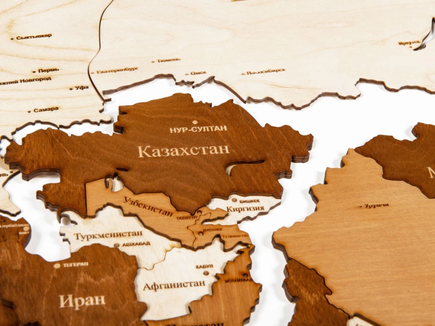 Интерьерная карта мира World фото 9