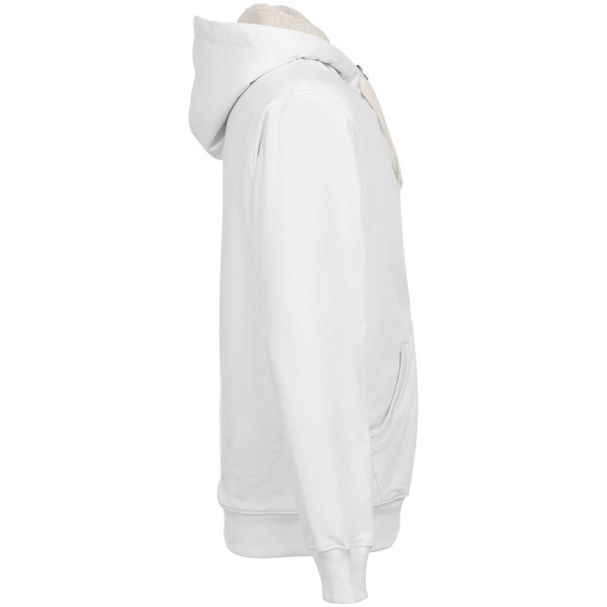 Толстовка на молнии Kulonga Sherpa, белая, размер S фото 2