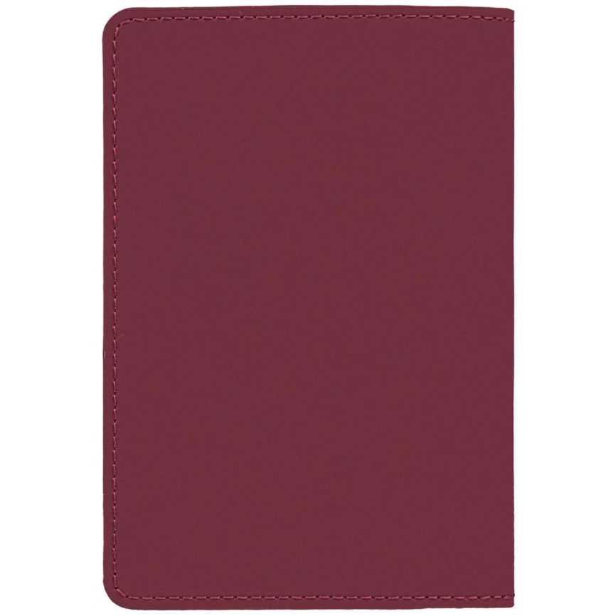Обложка для паспорта Alaska, бордовая фото 2
