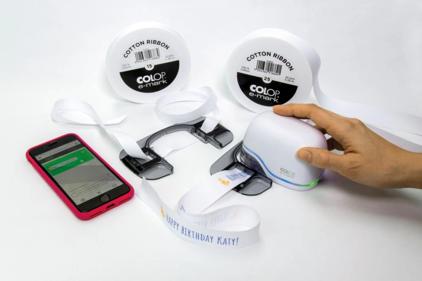 Лента Colop E-mark 15, белая фото 3