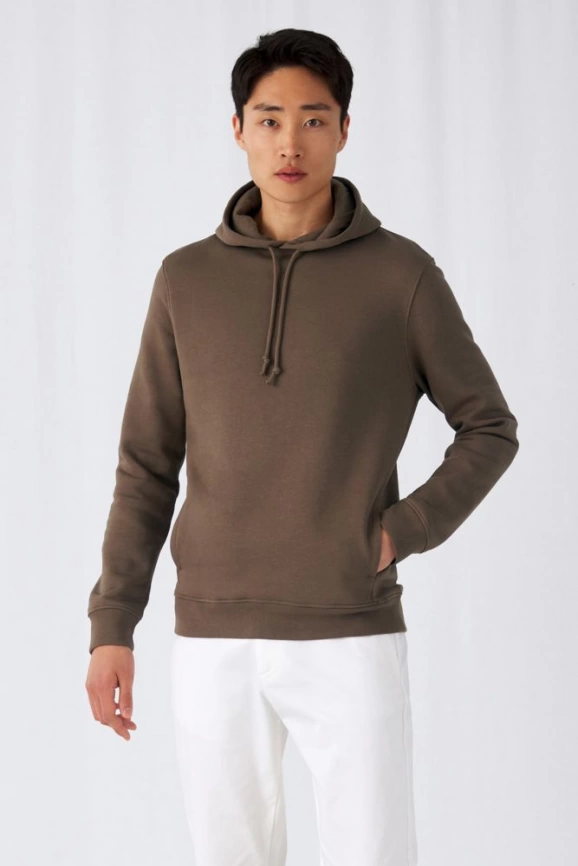 Толстовка с капюшоном унисекс BNC Organic, желтая, размер M фото 4