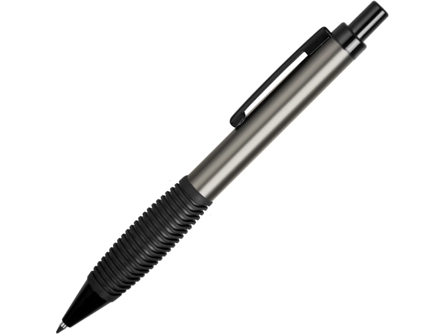 Ручка металлическая шариковая Bazooka, серый/черный фото 3
