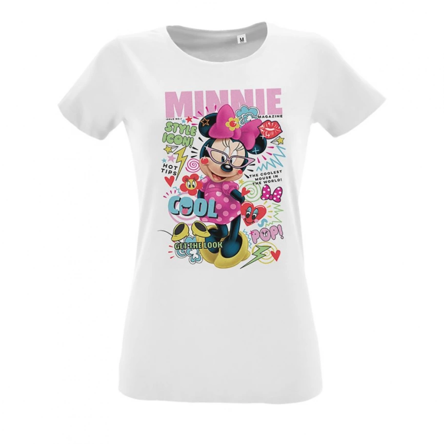 Футболка Minnie Covergirl, белая, размер S фото 4