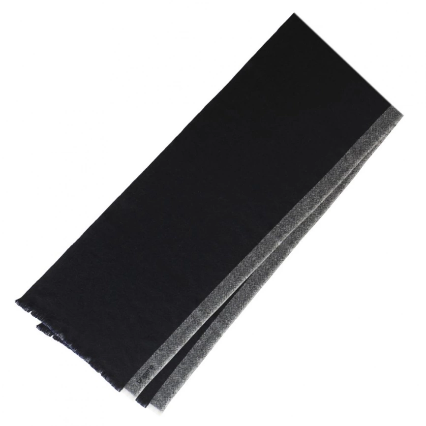 Набор Cosmo: папка с блокнотом А5, ручка и шарф, черный фото 6