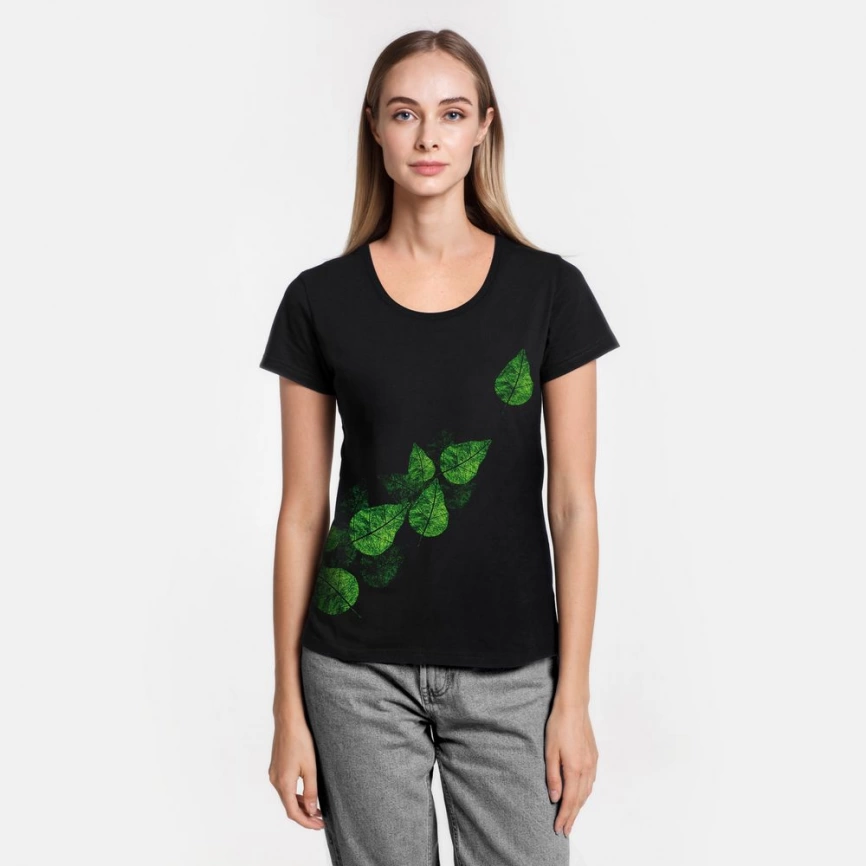 Футболка женская Evergreen Leaves, размер S фото 2