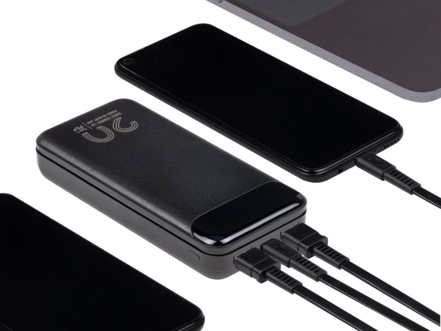 RIVACASE VA2580 (20 000mAh), QC/PD 20W внешний аккумулятор с дисплеем, черный /24 фото 13