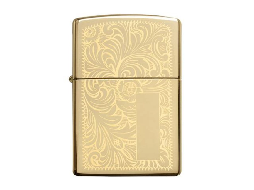 Зажигалка ZIPPO Venetian® с покрытием High Polish Brass, латунь/сталь, золотистая, 38x13x57 мм фото 1