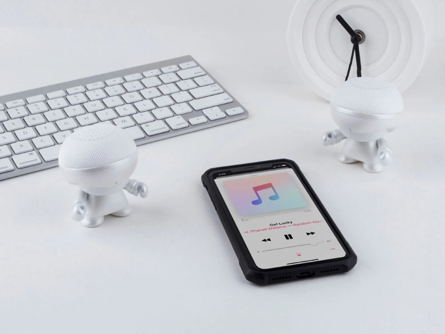 Портативная колонка Bluetooth XOOPAR mini Xboy Metallic, белый фото 3