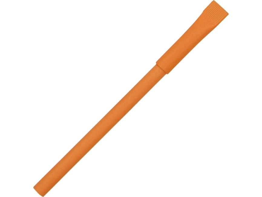 Ручка картонная с колпачком Recycled, оранжевый фото 1