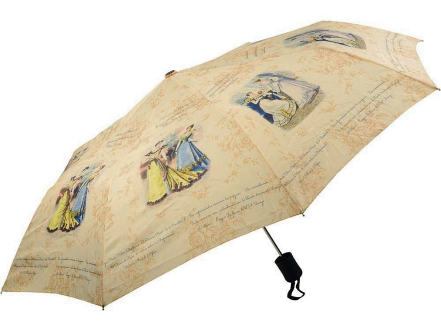 Зонт складной полуавтомат Бомонд, бежевый фото 4