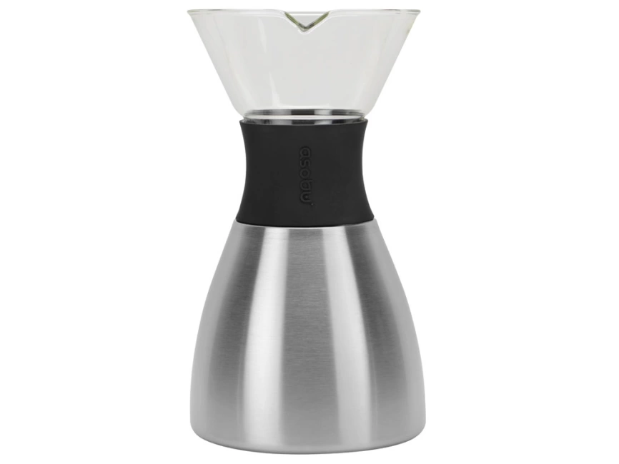 Кофеварка POUR OVER, 1000 мл, серебристый/черный фото 6