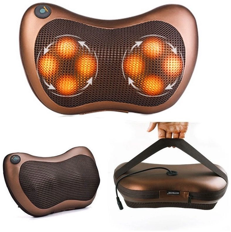 Массажная подушка для шеи BALI, коричневая фото 4