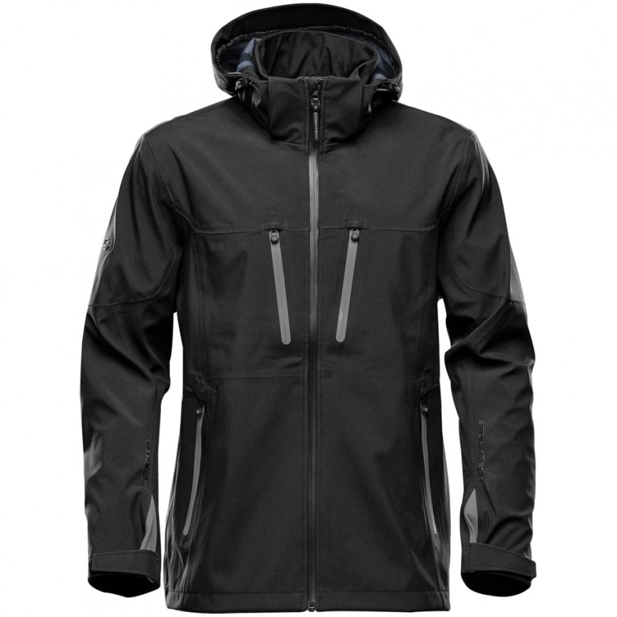 Куртка софтшелл мужская Patrol черная с серым, размер XXL фото 1