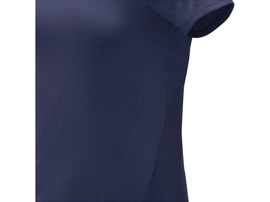 Женская стильная футболка поло с короткими рукавами Deimos, темно-синий фото 5