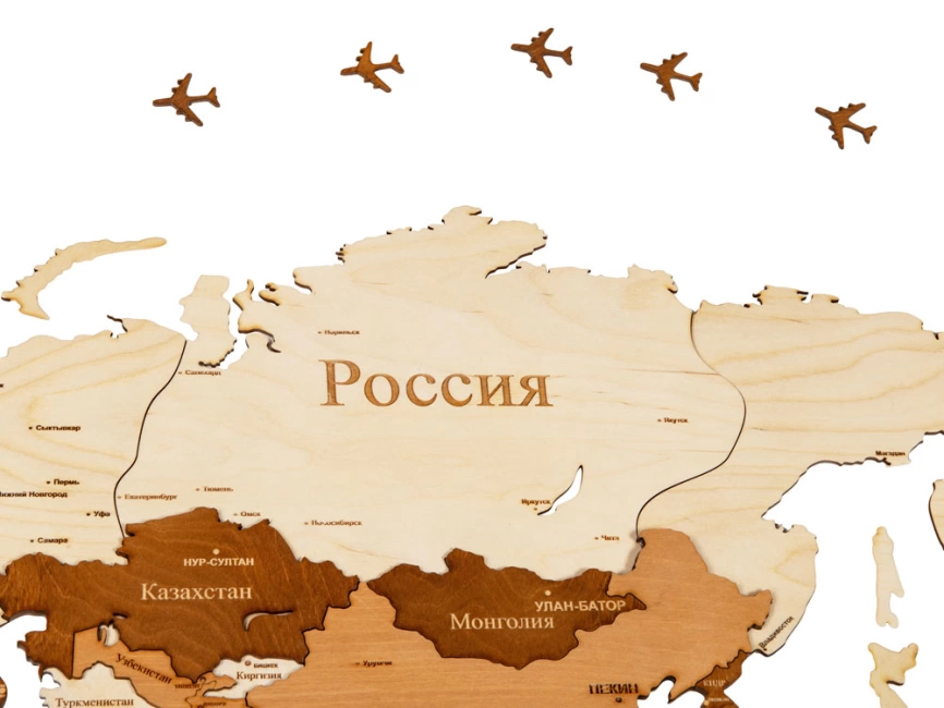 Интерьерная карта мира World фото 5