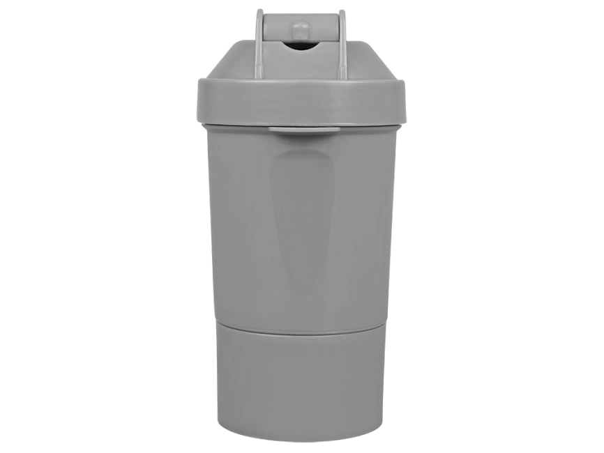 Шейкер для спортивного питания Level Up, серый фото 6