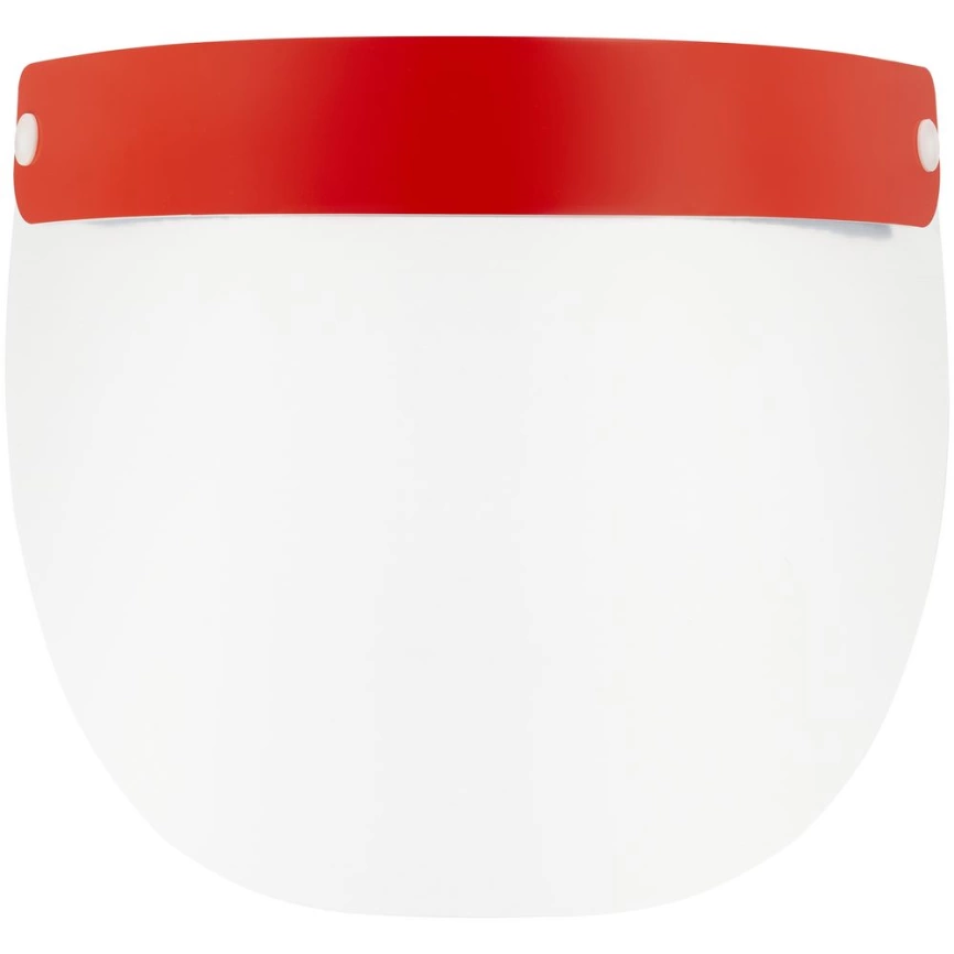 Прозрачный экран для лица Barrier, немедицинский, с красной лентой фото 1