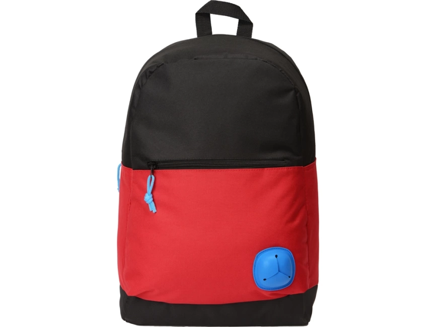Рюкзак Chap с люверсом из полиэстера (600D), черный/красный фото 7