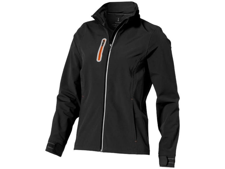 Куртка софтшел Howson женская, черный фото 21