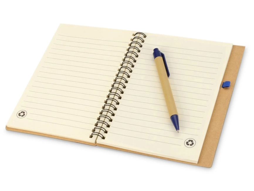Подарочный набор Essentials с флешкой и блокнотом А5 с ручкой, синий фото 8