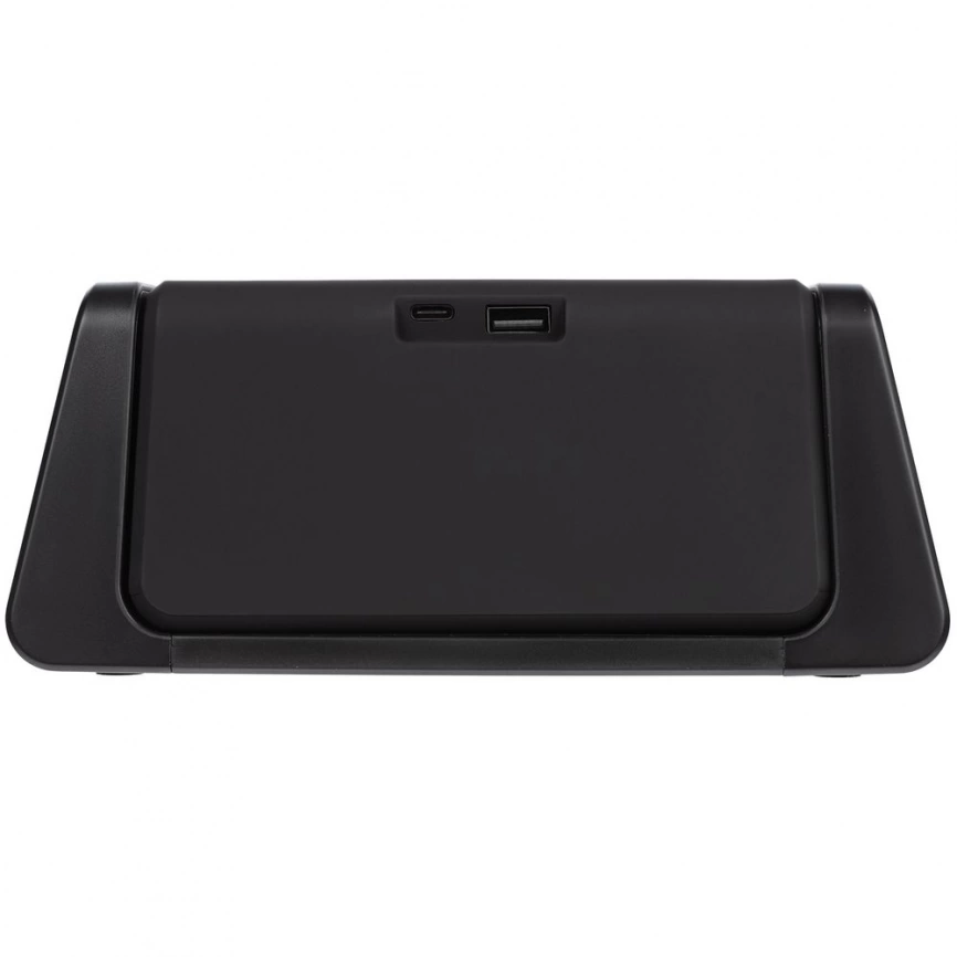 Настольный стерилизатор с беспроводной зарядкой и часами UV Depot, черный фото 6