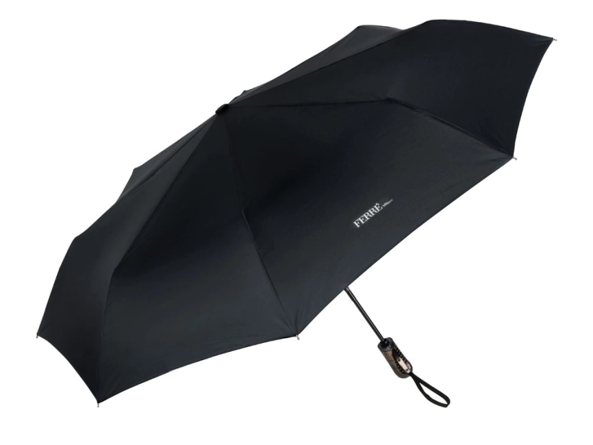 Зонт складной автоматичский Ferre Milano, черный фото 1