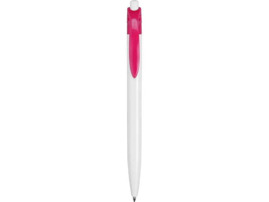 Ручка шариковая Какаду, белая с розовым фото 2
