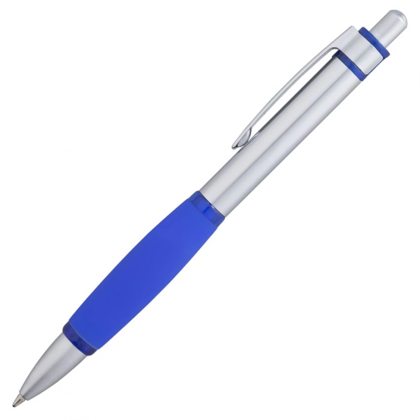 Ручка шариковая Boomer, с синими элементами фото 2