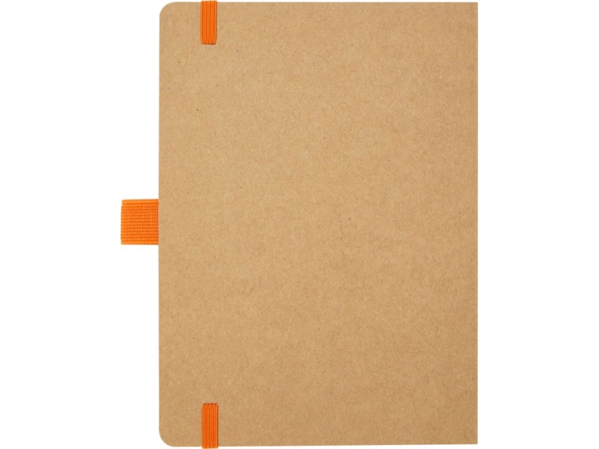 Блокнот Berk формата из переработанной бумаги, оранжевый фото 3
