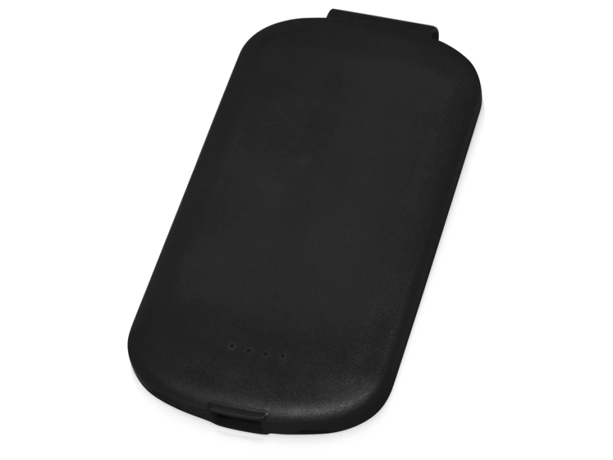 Портативное зарядное устройство Pin на 4000 mAh с большой площадью нанесения и клипом для крепления к одежде или сумке, черный фото 1