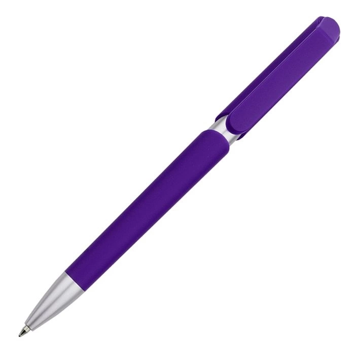 Ручка шариковая ZOOM SOFT, фиолетовая фото 2