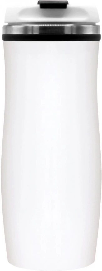 Термокружка Latte 420 мл, белая с чёрным фото 3