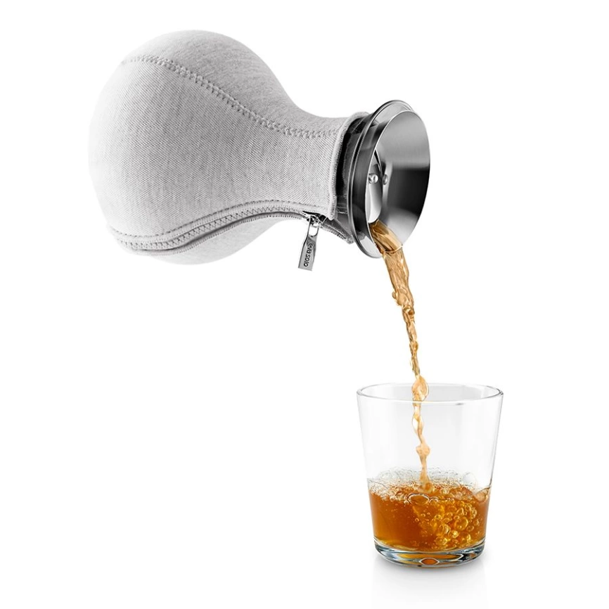 Чайник заварочный Tea Maker в чехле, светло-серый фото 3