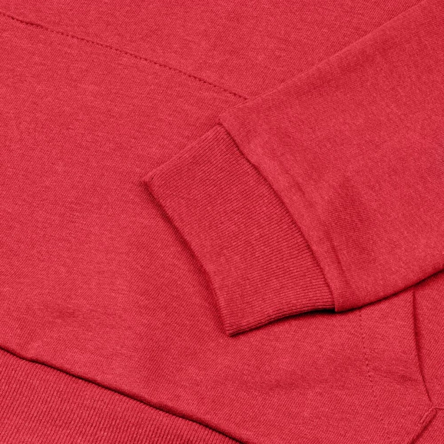 Толстовка с капюшоном унисекс Hoodie, красный меланж, размер L фото 9