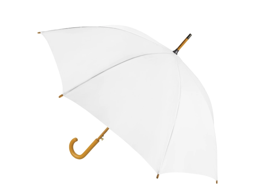Зонт-трость Радуга, белый фото 2
