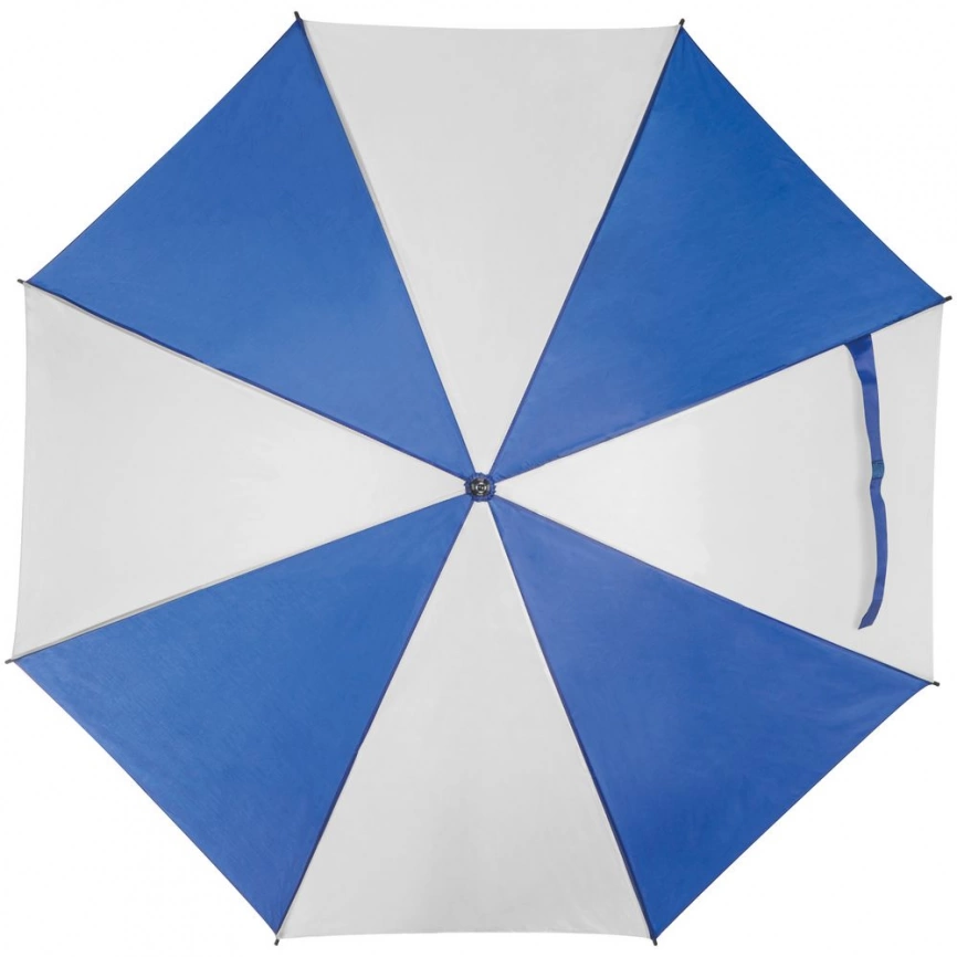 Зонт-трость Milkshake, белый с синим фото 2