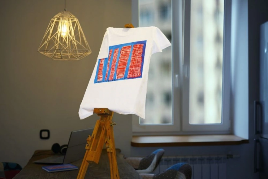 Игра-башня «Небоскребы», синяя фото 4