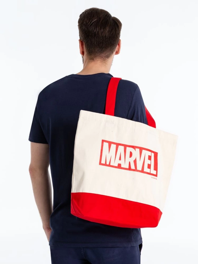 Холщовая сумка Marvel, красная фото 2