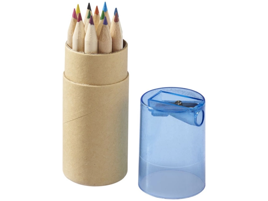 Набор карандашей 12 единиц, натуральный/голубой фото 2