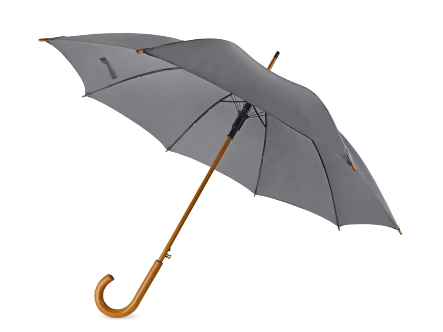 Зонт-трость Радуга, серый фото 1