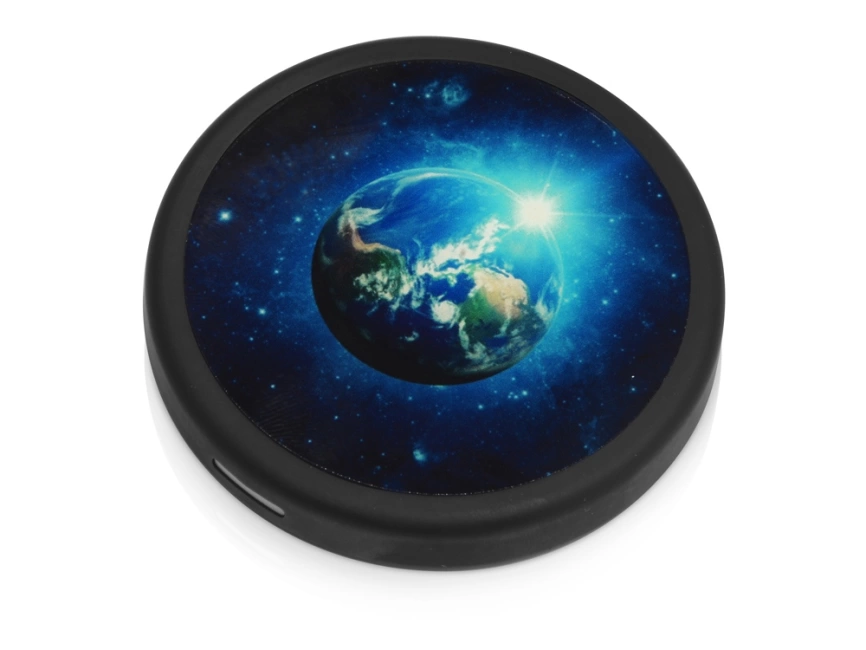 Беспроводное зарядное устройство Sketch с полноцветной печатью, черный фото 10