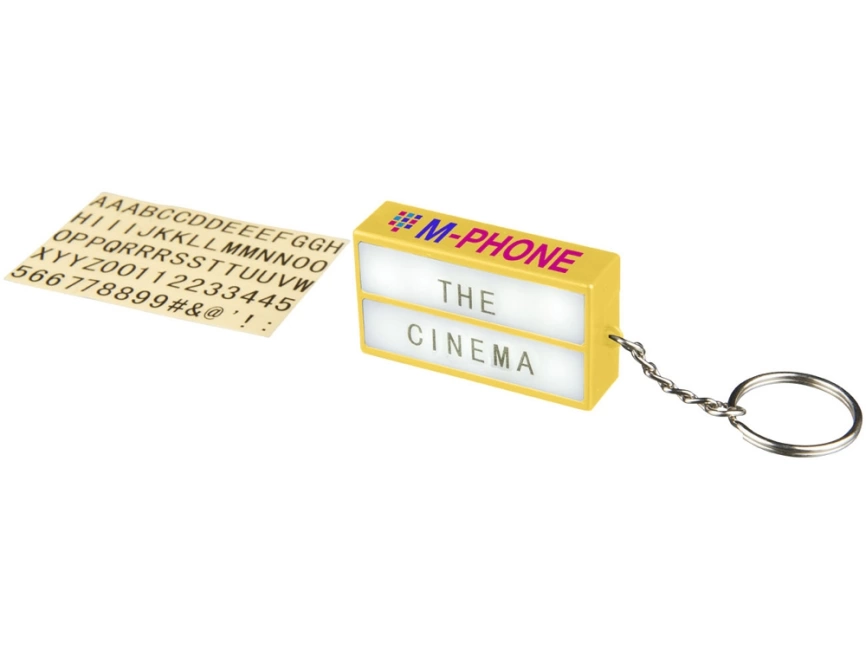Брелок - фонарик Cinema, желтый фото 5