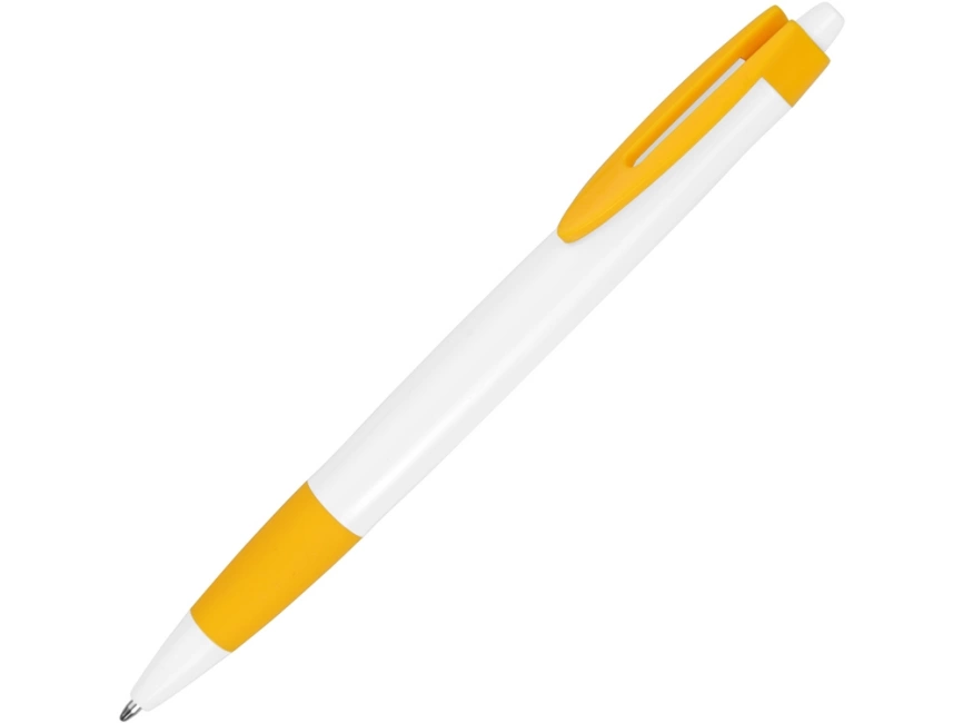 Ручка шариковая Havana, белая с жёлтым фото 1